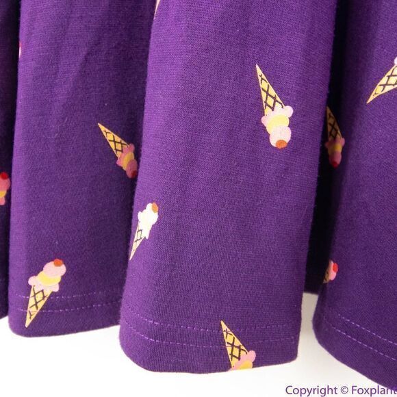 Unique Vintage Gwynnie Bee Purple Ice Cream Cone Fit And Flare Dress, 0XL - Picture 13 of 16
